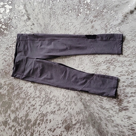 Lululemon Pace Rival Crop 19" Heather Black S4 - Picture 7 of 10